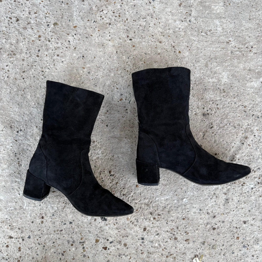 Coach Black Suede Boots